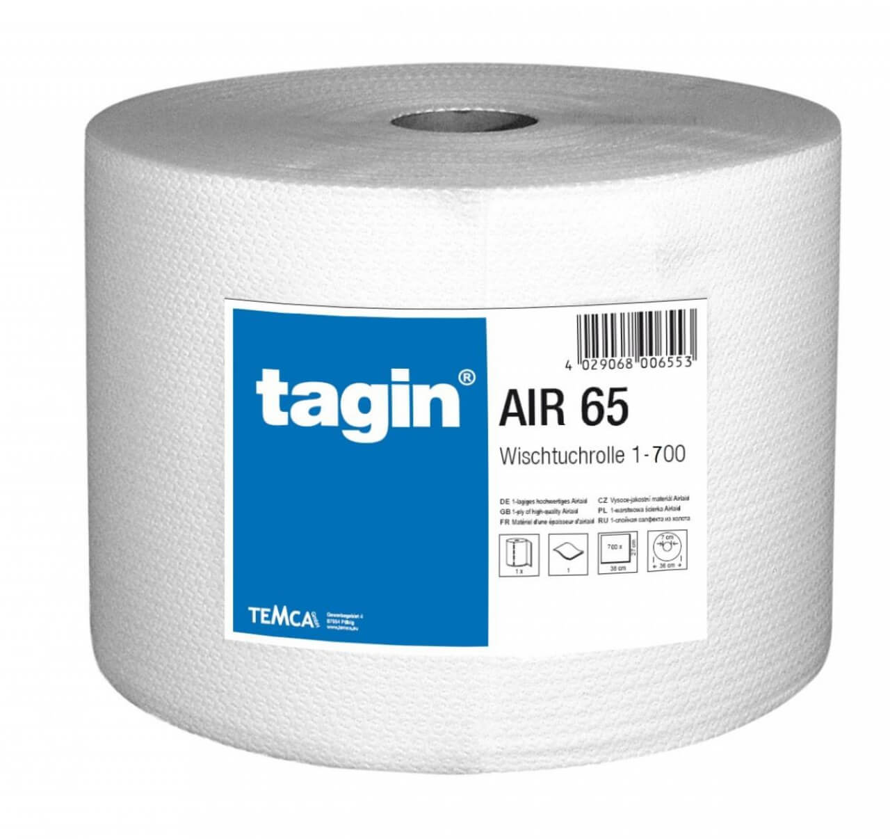 Tagin Air65 élelmiszeriparban használható ipari törlő tekercs