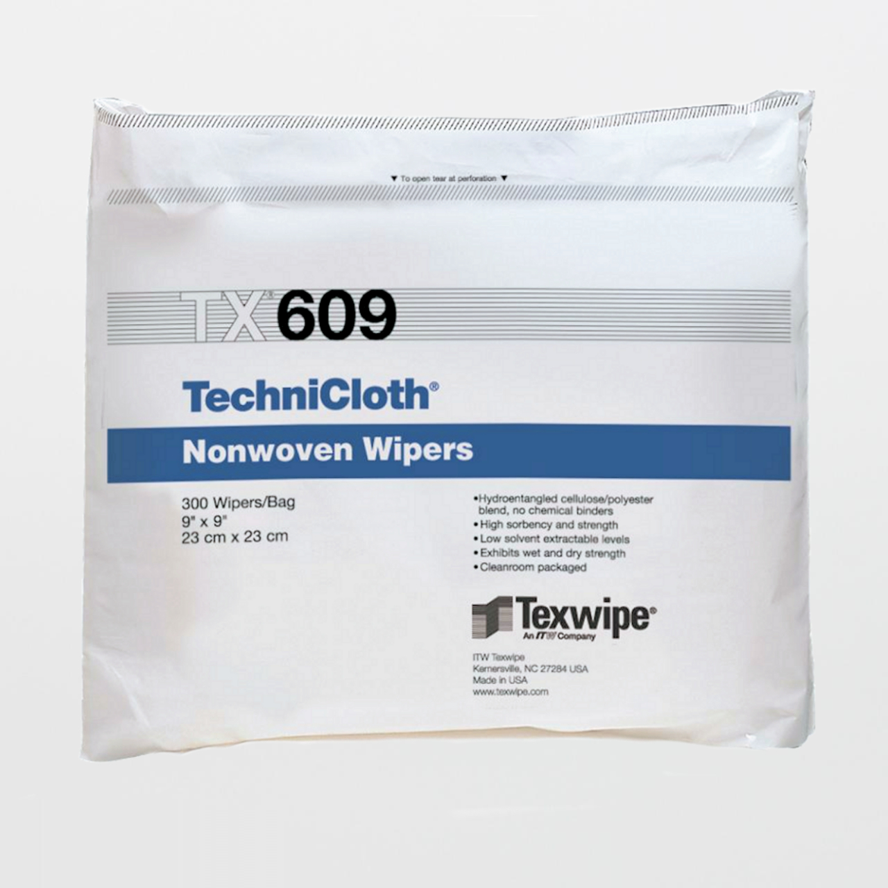 TechniCloth nem steril, száraz tisztatéri törlő - ISO 5 - 8 tisztatérbe